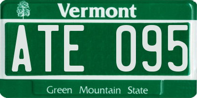 VT license plate ATE095