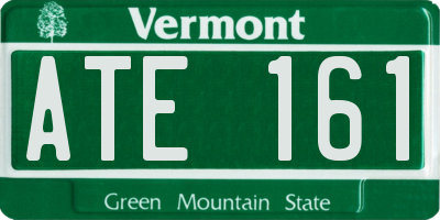 VT license plate ATE161