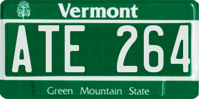 VT license plate ATE264