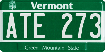 VT license plate ATE273