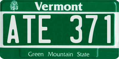 VT license plate ATE371