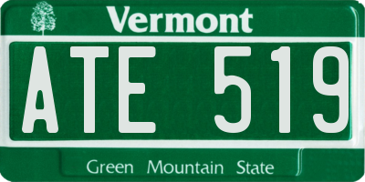VT license plate ATE519