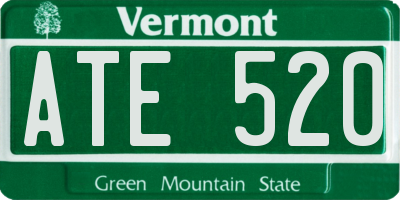 VT license plate ATE520