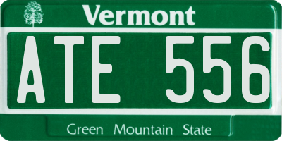 VT license plate ATE556