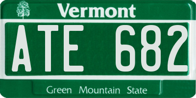 VT license plate ATE682