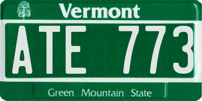VT license plate ATE773