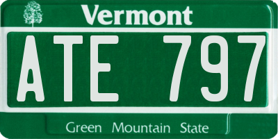 VT license plate ATE797