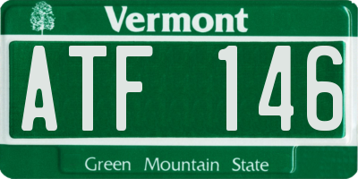 VT license plate ATF146