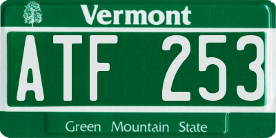 VT license plate ATF253