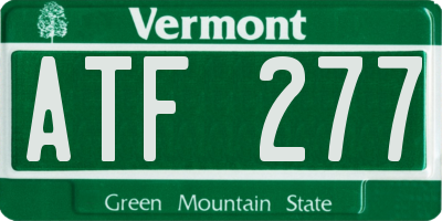 VT license plate ATF277