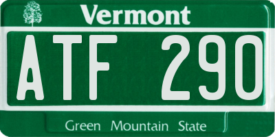 VT license plate ATF290