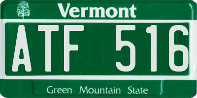 VT license plate ATF516