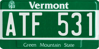 VT license plate ATF531
