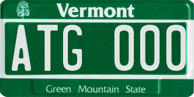 VT license plate ATG000