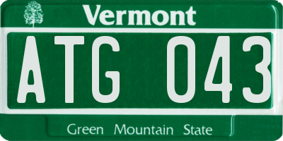 VT license plate ATG043