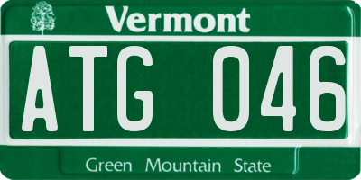 VT license plate ATG046