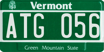 VT license plate ATG056