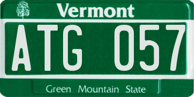 VT license plate ATG057