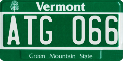 VT license plate ATG066