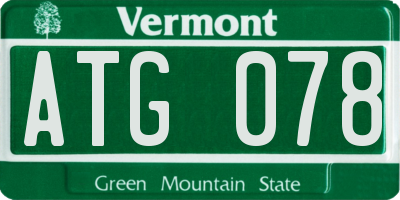 VT license plate ATG078