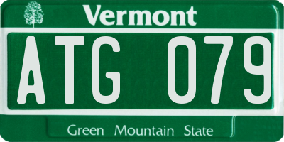 VT license plate ATG079