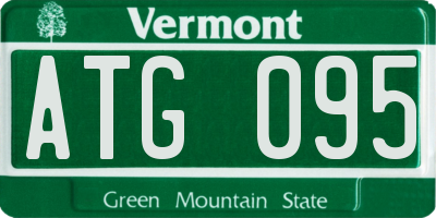 VT license plate ATG095