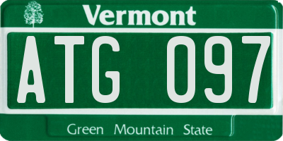 VT license plate ATG097