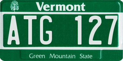 VT license plate ATG127