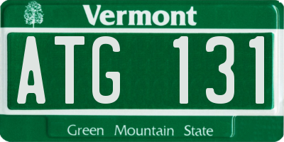 VT license plate ATG131