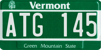 VT license plate ATG145