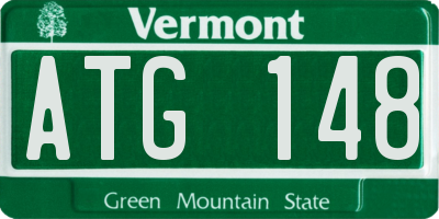 VT license plate ATG148