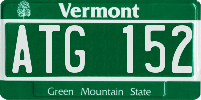 VT license plate ATG152