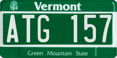 VT license plate ATG157