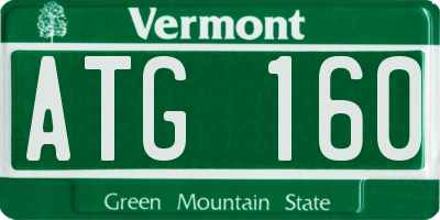 VT license plate ATG160