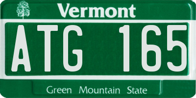 VT license plate ATG165
