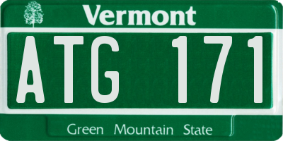 VT license plate ATG171