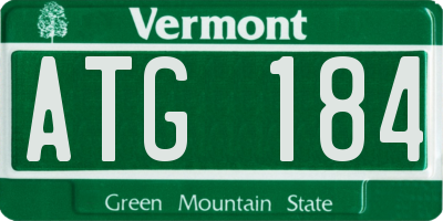 VT license plate ATG184
