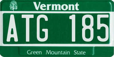 VT license plate ATG185