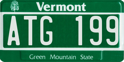 VT license plate ATG199