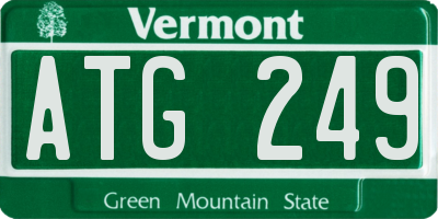 VT license plate ATG249
