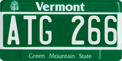 VT license plate ATG266