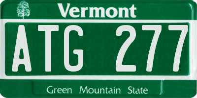 VT license plate ATG277