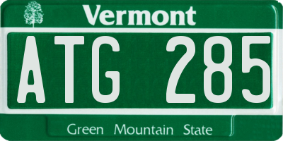 VT license plate ATG285