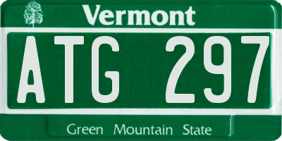VT license plate ATG297