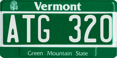 VT license plate ATG320