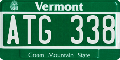 VT license plate ATG338