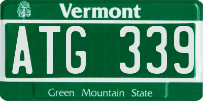 VT license plate ATG339