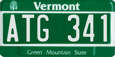 VT license plate ATG341