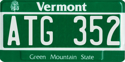 VT license plate ATG352