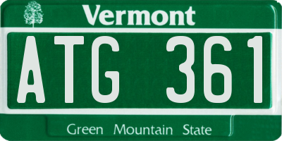 VT license plate ATG361